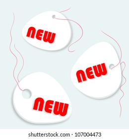 New labels. Vector. Eps 10