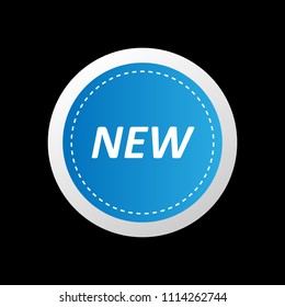 new label.vector illustration