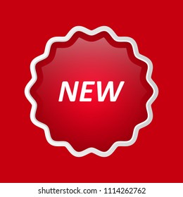 new label.vector illustration