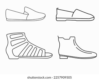 New ladies shoes design vector