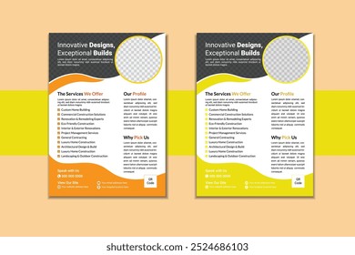 New Latest Construction Flyer Set