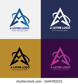 new a latter logo design
