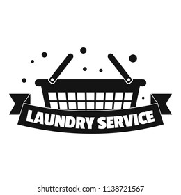 New laundry service logo. Simple illustration of new laundry service vector logo for web design isolated on white background