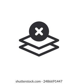 New layer. Layer sign. Images. File icon. Reject icon. Cancel icon. Copying files. Multiple images. Accept files. Create layer. Remove a layer. Stack sheets. New image. Cancellation. Choice 
