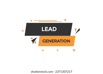  new lead generation  modern, website, click button, level, sign, speech, bubble  banner, 
