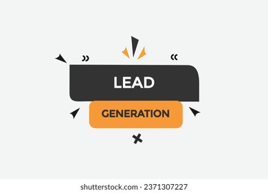  new lead generation  modern, website, click button, level, sign, speech, bubble  banner, 
