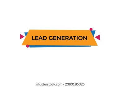 new lead generation website, click button, level, sign, speech, bubble  banner, 
