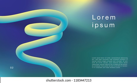 New leaf color background. Liquid wave on gradient background. Vector Illustration EPS10.