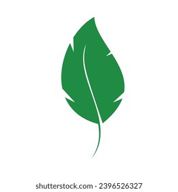 Nuevo logotipo de hoja en color verde con graduación