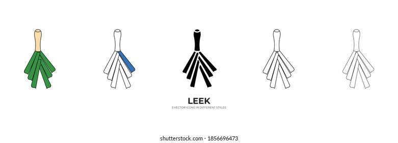 new leek vector type icon