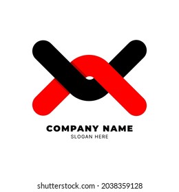Nuevo diseño vectorial del logotipo de la letra X 