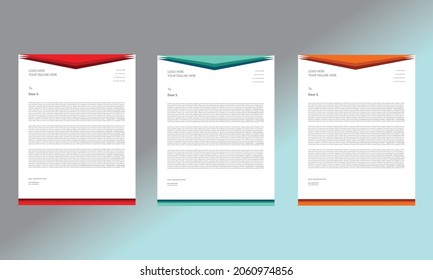 New letterhead design template here