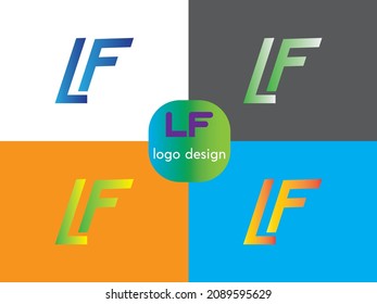 New lf letter logo design