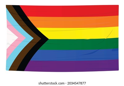 New LGBT flag. vector illustration