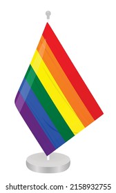 New LGBT table flag. vector