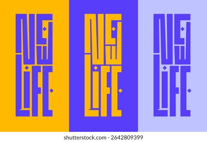 Novo conceito de design de cartazes de tipografia de vida | marca de design de igreja | designs de ben 
