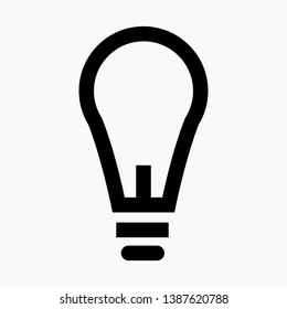 New light bulb icon. Vector icon.
