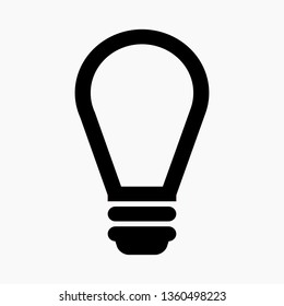 New Light Bulb line icon vector.