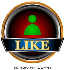 New like logo on a white background