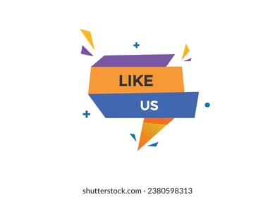  new like us website, click button, level, sign, speech, bubble  banner, 
