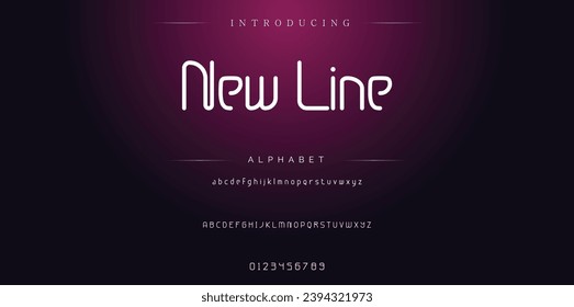 New Line Elegant Font Uppercase Lowercase and Number. Classic Lettering Minimal Fashion Designs. Typography modern serif fonts regular decorative vintage concept. vector illustration