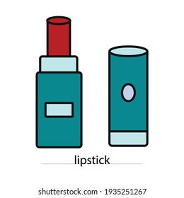 new lipstick vector type icon