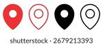 New Location Map Icons. Location Marker. Location Pin Icon Set. Location Map Icons Bundle.