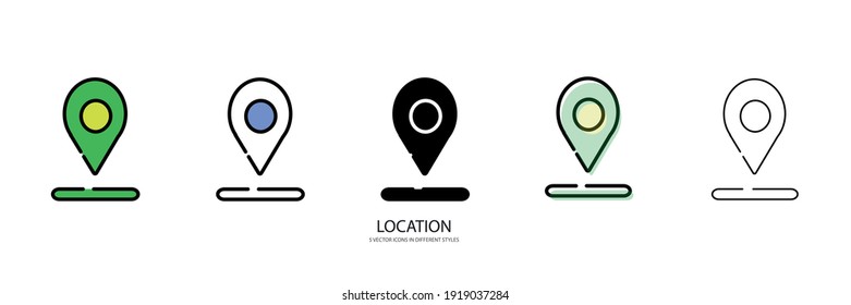 new location vector type icon