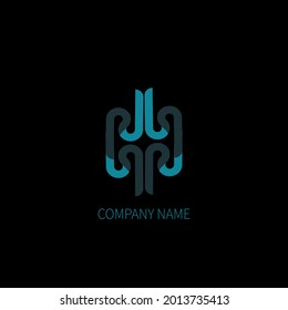 Nuevo logo diseño vectorial arte abstracto marca del logo de la compañía