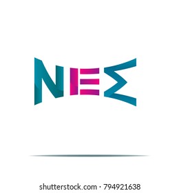 New logo illustration typographic vector isolated background