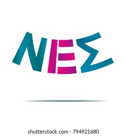 New logo illustration typographic vector isolated background