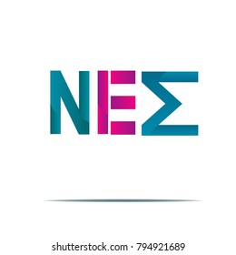 New logo illustration typographic vector isolated background