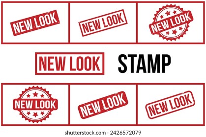 New Look Rubber Stamp Set Vector