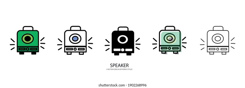 new loudspeaker vector ttype icon