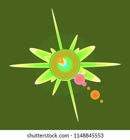 New lovely magic abstract object glow splash motion.