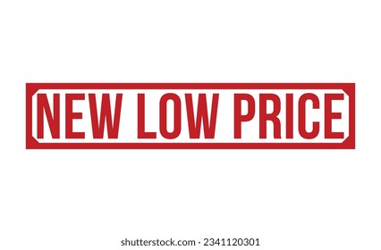 New Low Price Red Rubber Stamp vector design.