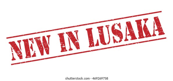 new in lusaka vector stamp on white background