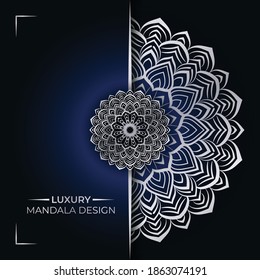 Neues luxuriöses Mandala-Hintergrund-Design