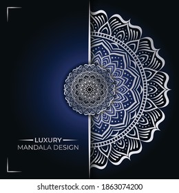 Neues luxuriöses Mandala-Hintergrund-Design