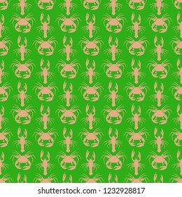 New magic background animal crab clam.