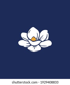 The New Magnolia. The symbol of the state of Mississippi. Vector illustration