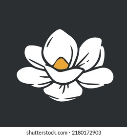 The New Magnolia. The symbol of the state of Mississippi. Vector illustration