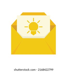 Nuevo icono de innovación de correo. Ilustración plana del nuevo icono vectorial de la innovación del correo aislado en fondo blanco