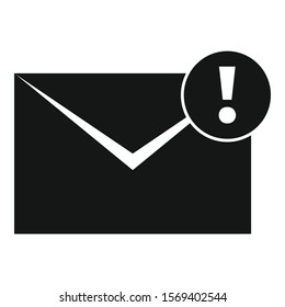 New mail letter icon. Simple illustration of new mail letter vector icon for web design isolated on white background