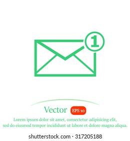 New mail vector icon.