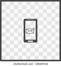 New mail vector icon. Isolated illustration. Business picture.