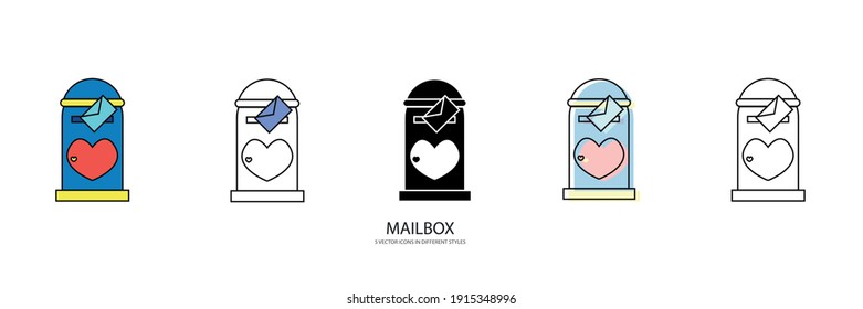 new mailbox vector type icon