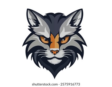 New A majestic wildcat mascot, embodying the spirit of a sports team, its muzzle roaring with intensity, showcasing a combination of both duck and wild