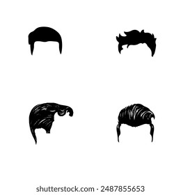 new man Hairstyle Royalty Free Vector