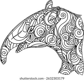 New Mandala Animal Coloring Page for Kids
